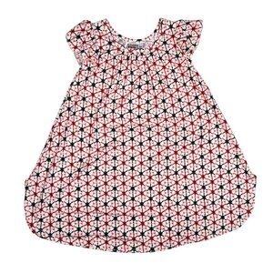 Dot Dot Smile Flapper  Dress Girls 3/4 Peppermint Christmas Holiday Red Green